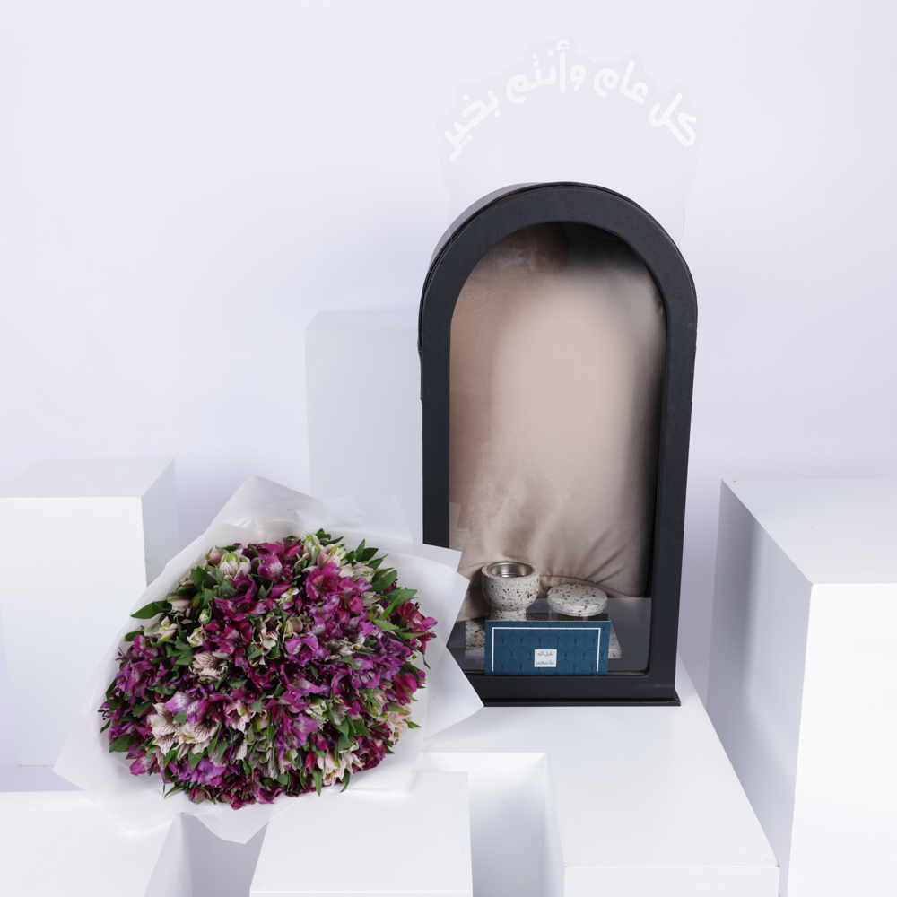 بوكس الصلاة من قُفّة | ألستروميريا وردي 