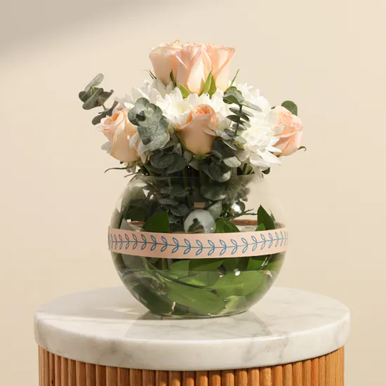 Peachy Dream Flower Vase