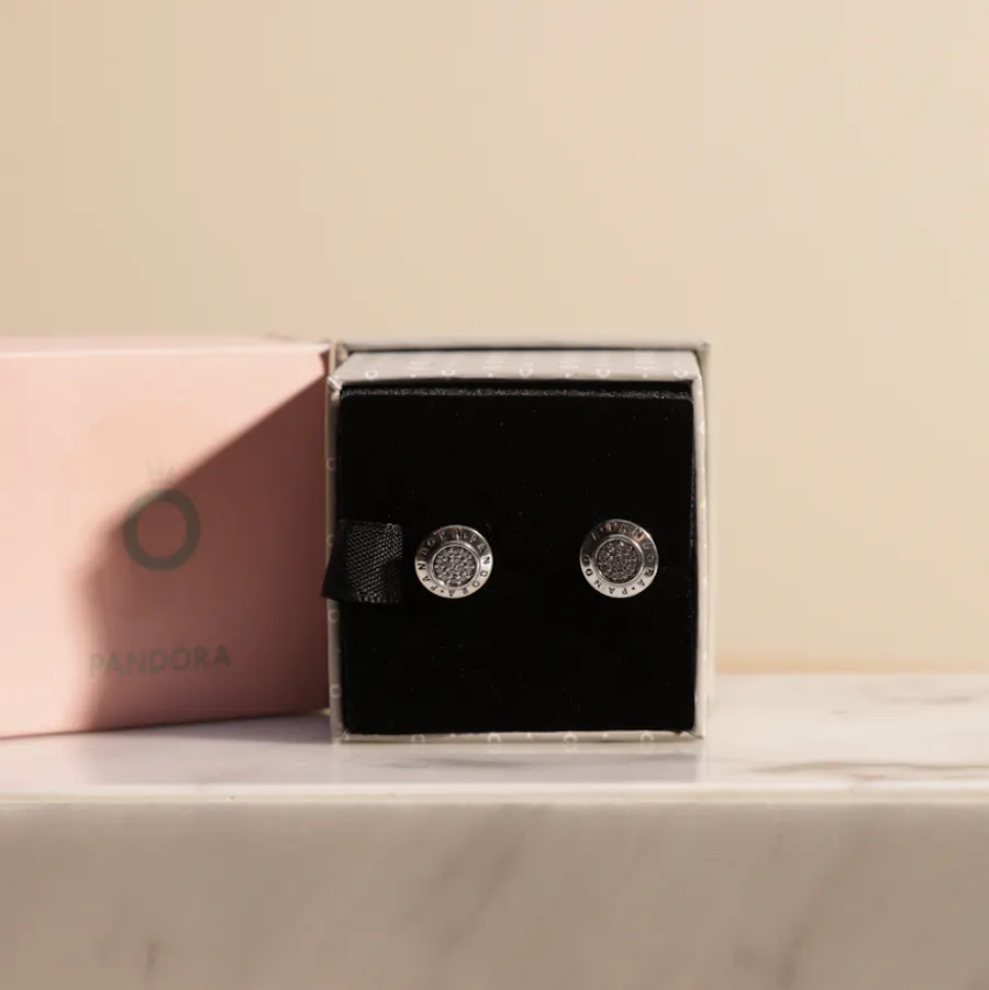 Pandora Silver Earrings  2