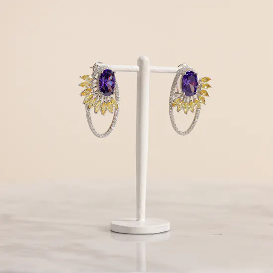 Floward The Tree of Life Earrings | Yellow