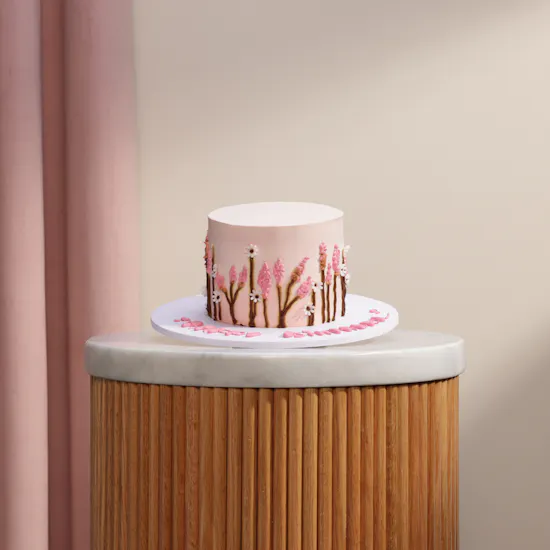 Floward Pink Birthday Cake | Red velvet
