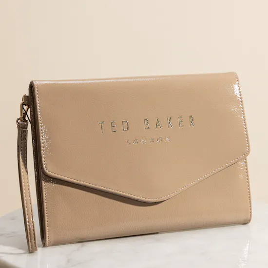 Ted Baker Crinkie Crinkle Icon Beige Pouch