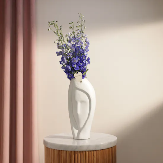 Moonstone Bloom Flower Vase