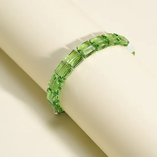 Swarovski Letra Peace Green Crystal Women's Bracelet