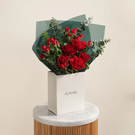 Velvet Red Rose Bouquet