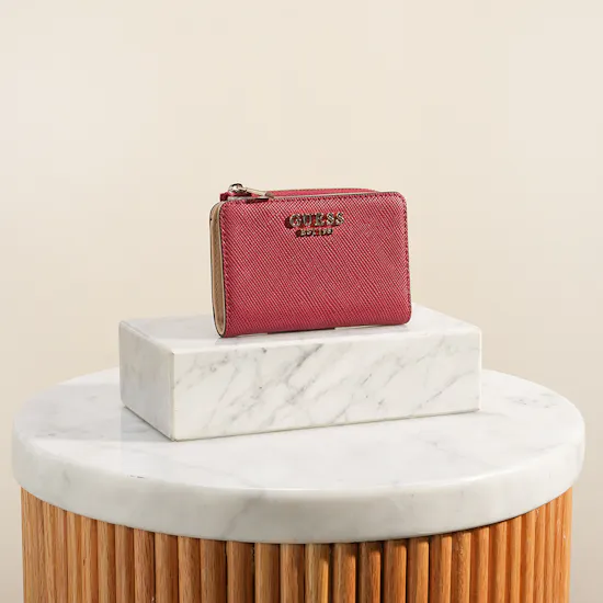 Guess Laurel II Slg Women Red Small Zip-Around Wallet