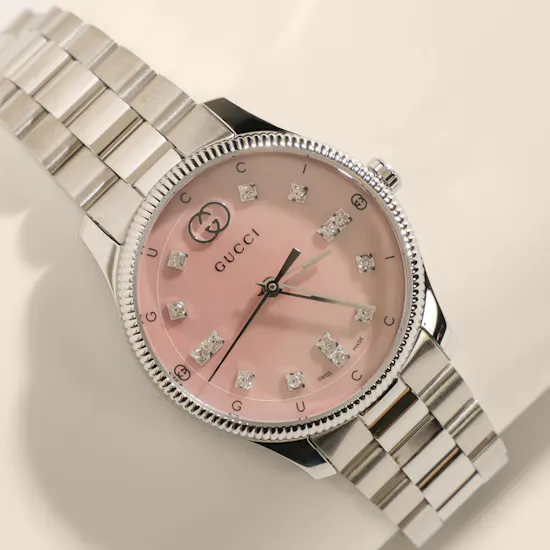 Gucci G-Timeless Silver Watch for Women