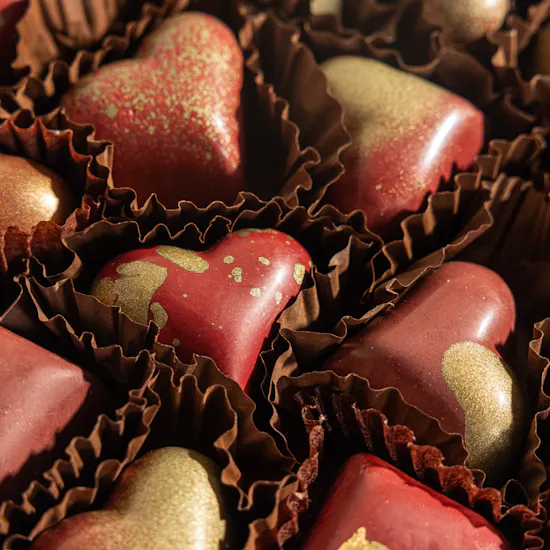 Fleur Red Heart Chocolate Box