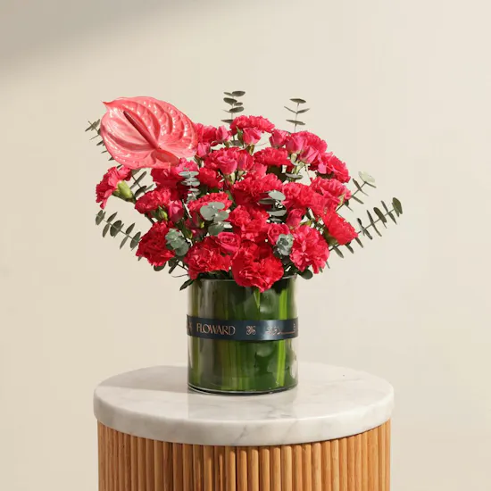Festive Fuchsia Flower Vase