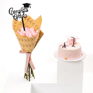 Graduation Cake by Floward | Delicate Bouquet Graduation Cake by Floward | Delicate Bouquet
