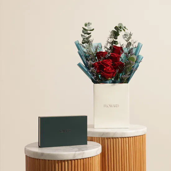Floward Date Chocolate Box | Heartfelt Plenty Flower Bouquet