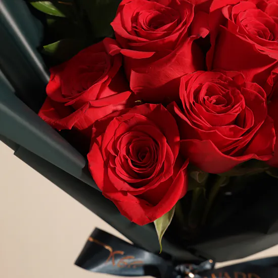 The Language of Love Roses Bouquet | 12 Flowers