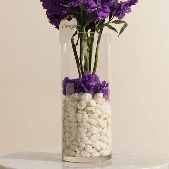 Purple Delphinium Vase