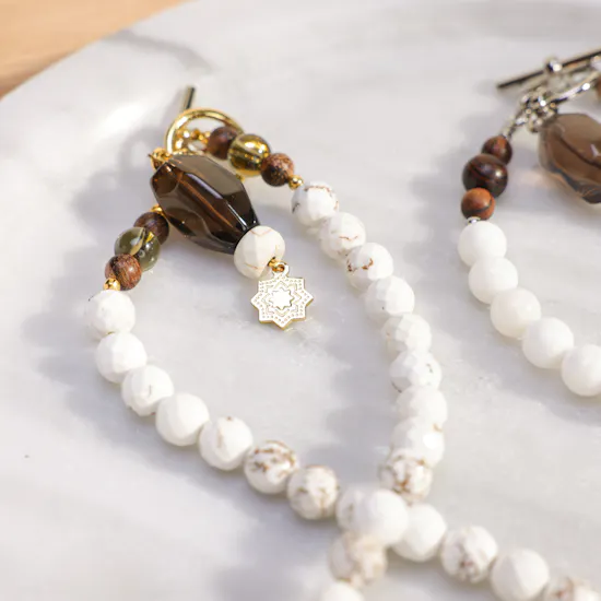 Tasneem Eshki Together We Pray Couple Set | White