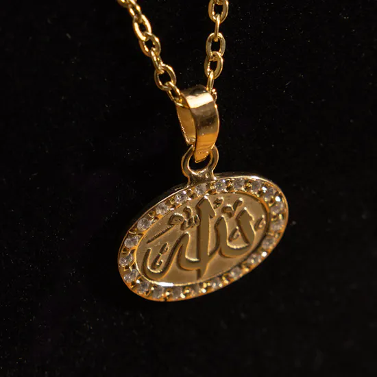 Hrh Allah Gold Plated Necklace