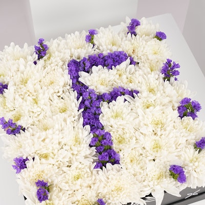 Personalized Flowers Letters  | Chrysanthemum 