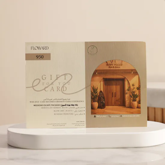 Body Focus Weekend Escape Package Voucher | Golden Garden Flower Vase