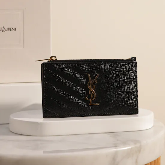 Saint Laurent Cassandre Matelassé Fragments Card Case
