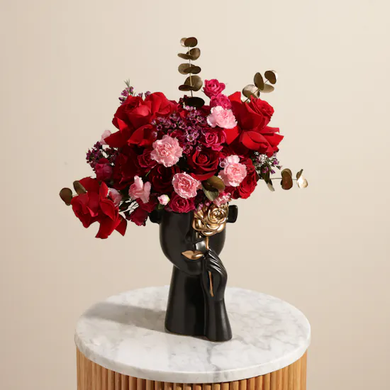 Midnight Whisper Flower Vase
