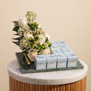 Godiva Baby Boy Chocolates Favors | Blooms Tray Godiva Baby Boy Chocolates Favors | Blooms Tray