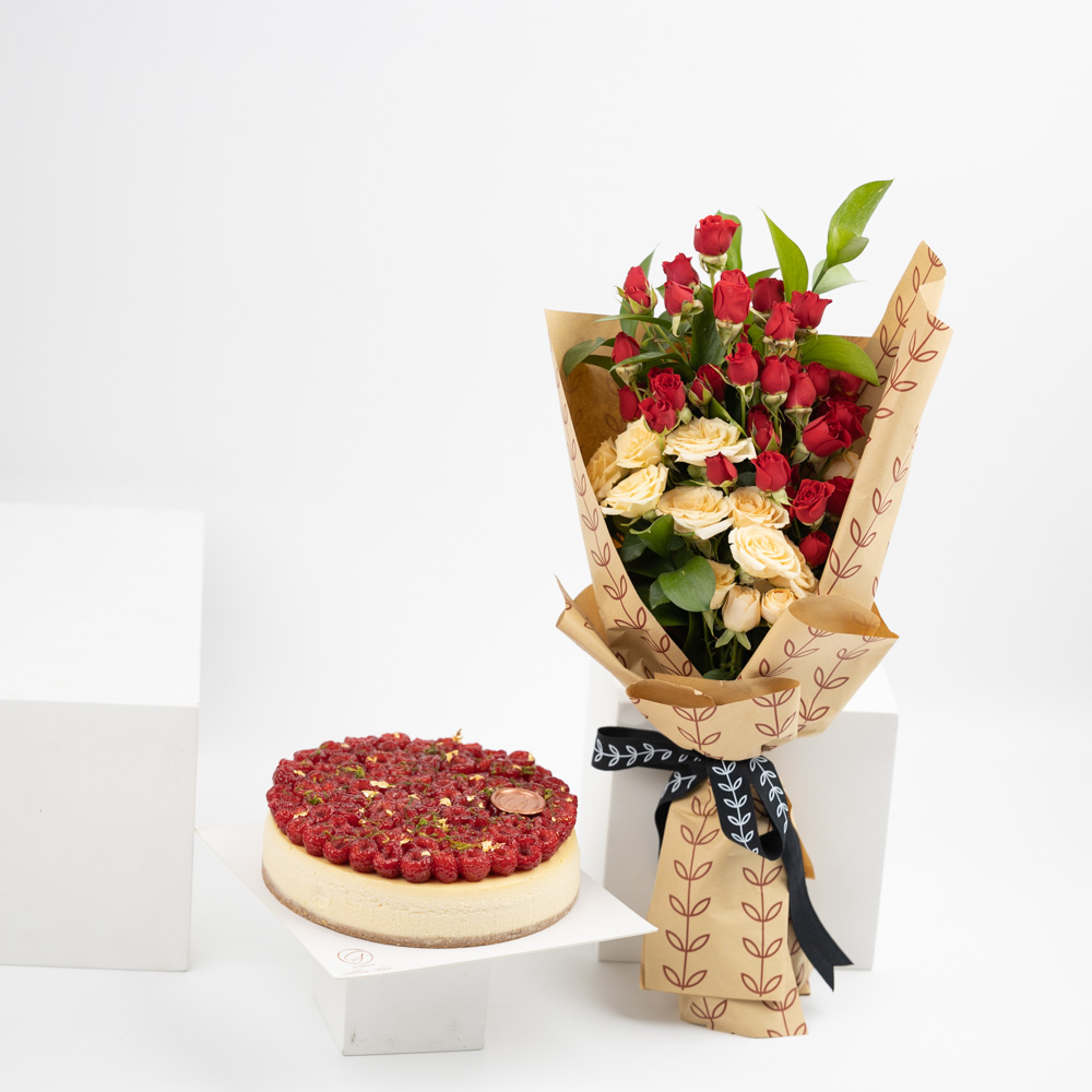 كعكة الجبن المخبوزة بالتوت