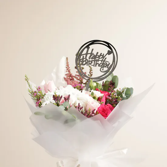 Happy Birthday Pink Bouquet