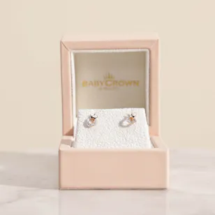 Baby Crown Gold Crown Earrings