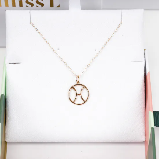 Miss L by L'azurde Pisces Zodiac Necklace | Yellow Roses