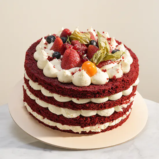 Secrets Fruity Red Velvet Cake