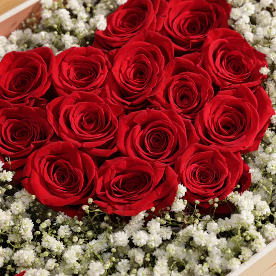 I Love You Red Rose Box