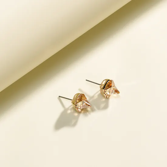 Swarovski Chroma Stud Gold Plated Women's Earrings