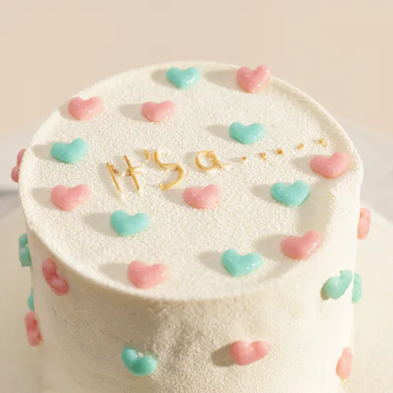Sweet Atelier Gender Reveal Cake for Girls