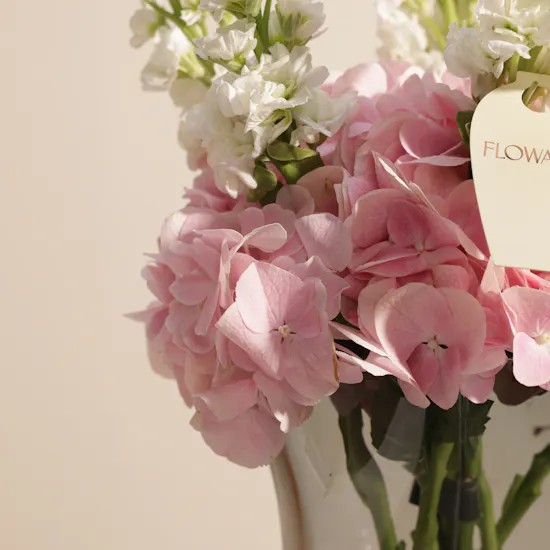 Pink Cloud Flower Vase