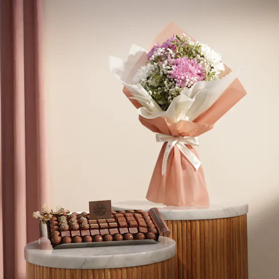 Sweetzerland Eid Mubarak Butterfly Chocolate Tray | Serenity Flowers Bouquet