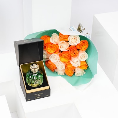 Yasania Emerald Eau De Parfum 100ml with Flower Bouquet 