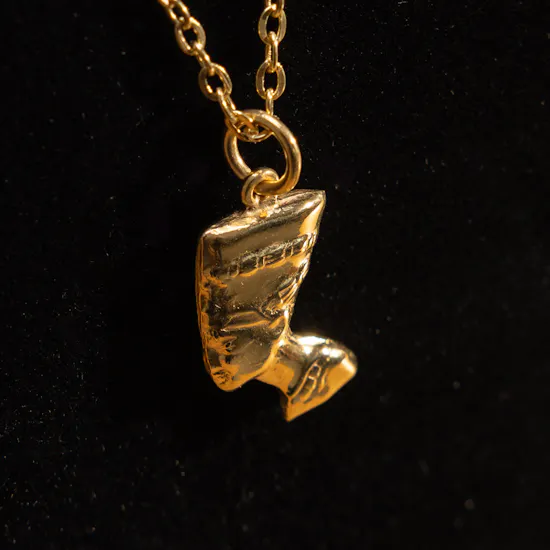 Hrh Nefertiti Gold Plated Necklace