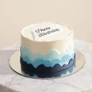 Floward Happy Birthday Mini Blue Cake 