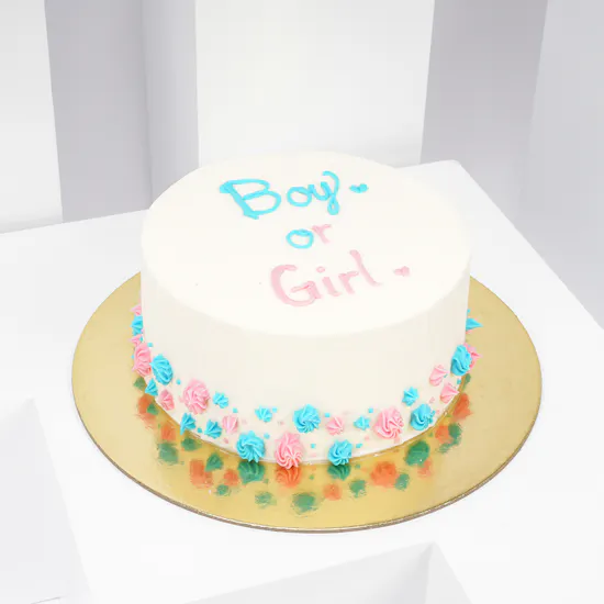 Helen's Gender Reveal Cake