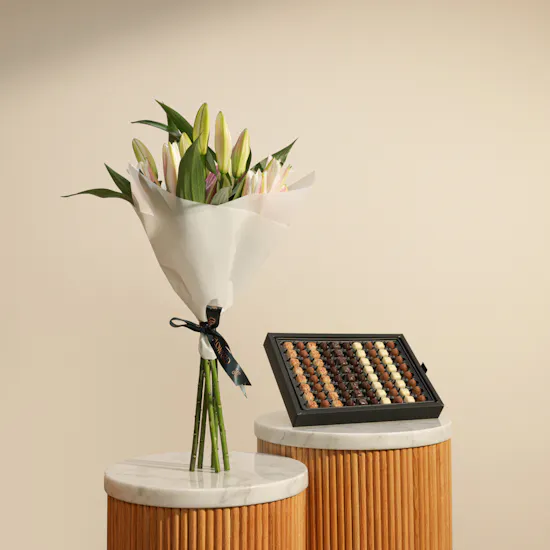Anoosh Petite Chocolate Box | Full of Value Flowers Bouquet