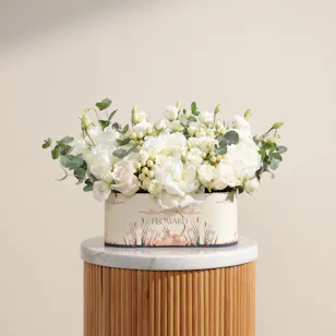 Garden Pure White Peony Box