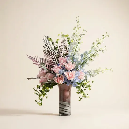 Lush Colorwave Flowers Vase