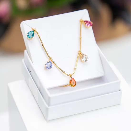 Caroline Estelle Necklace-Rainbow