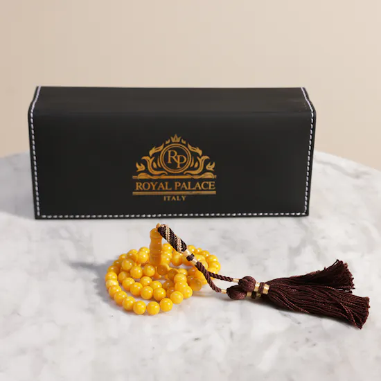 Royal Palace Misbaha with Amber Smell | Brown