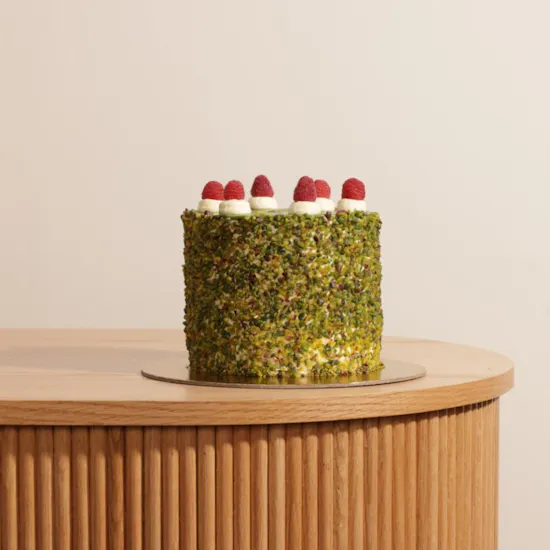 Rose Ribbon Small Pistachio Cake