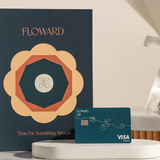 Floward Card 50 KWD | It’s A Girl Pink Flower Bouquet