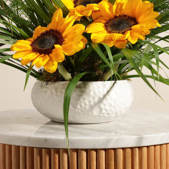 Amber Charm Flower Vase