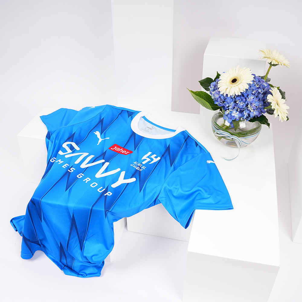 تيشيرت الهلال نيمار فئة الجماهير مقاس وسط | زهور زرقاء