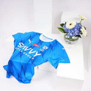 Al Hilal Medium Neymar Fan T-shirt | Blue Flowers