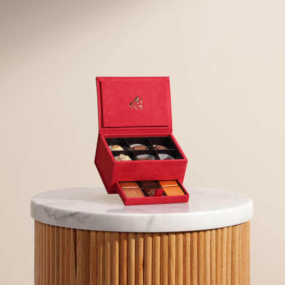 صندوق ميني رويال شوكولاتة من جوديفا | أحمر