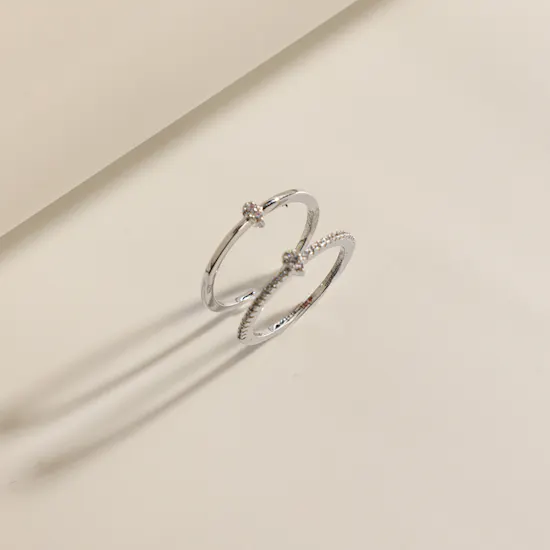 Alvira Teardrop White Gold Plated Jewelry Set